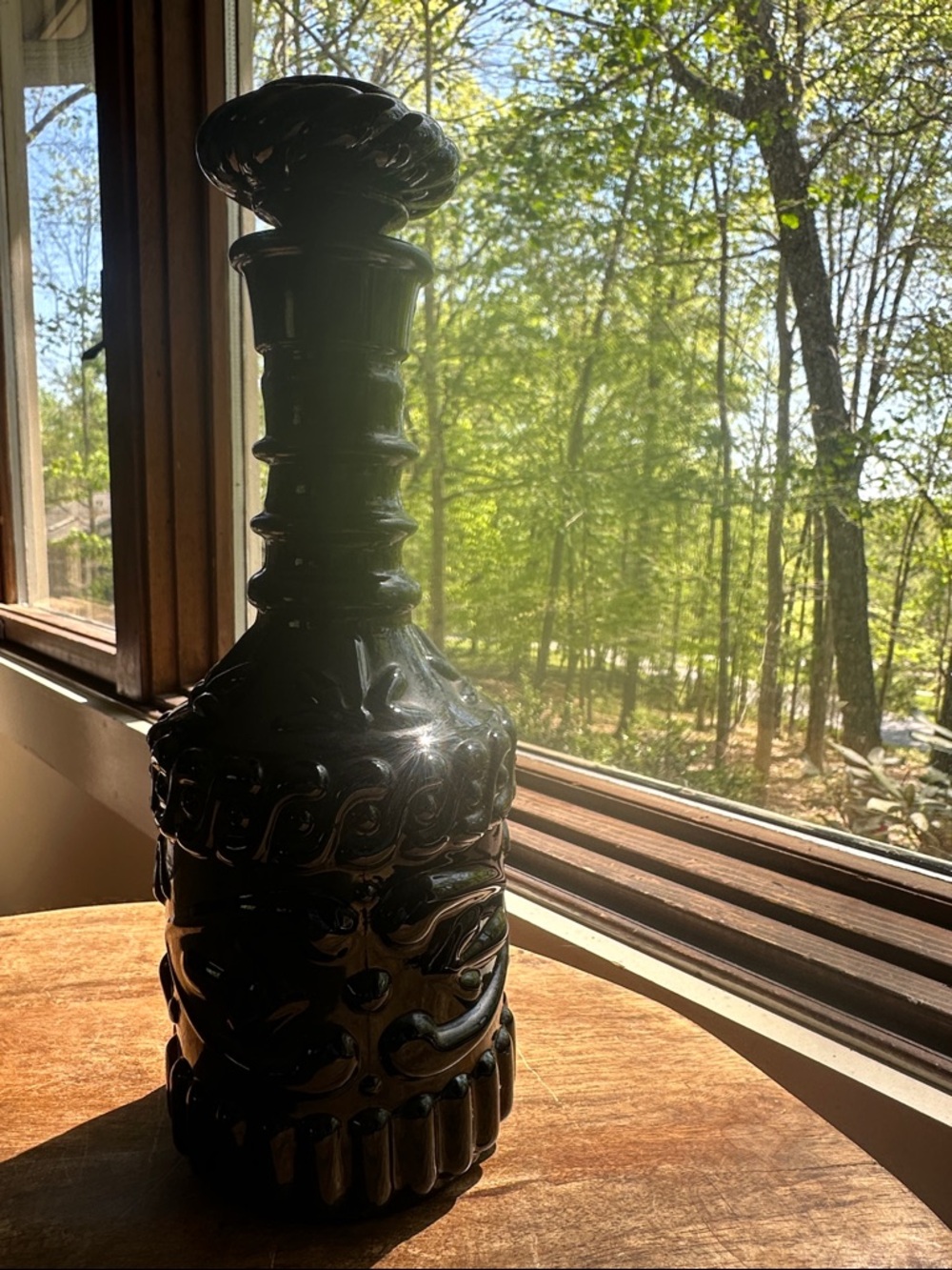 Black Decorative Jim Beam Glass Decanter Vase - Home Accents